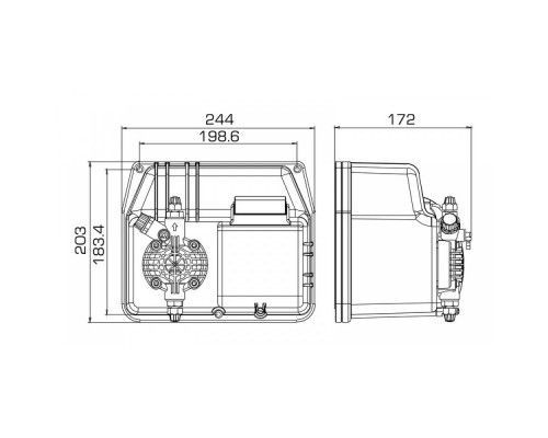 Насос дозир. мембранный BT-MF 30-4 230V