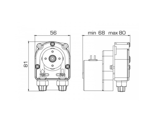 Насос дозир. перистальтический F PER 2.2-1 230V SANT(без комплекта)