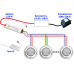 Преобразователь напряжения с дист.упр. Drv360, RGB 4 пр., 216Вт, 12В DC, пульт