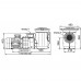 Насос FCP-15AN с префильтром 148-161м³/час(14-10м), 3ф/380В, 12,5/11 кВт