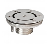 Форсунка донная регулируемая Ø 120 (плёнка) G2" (наружн.) нерж. ст. AISI-316/ФП.122.4/1