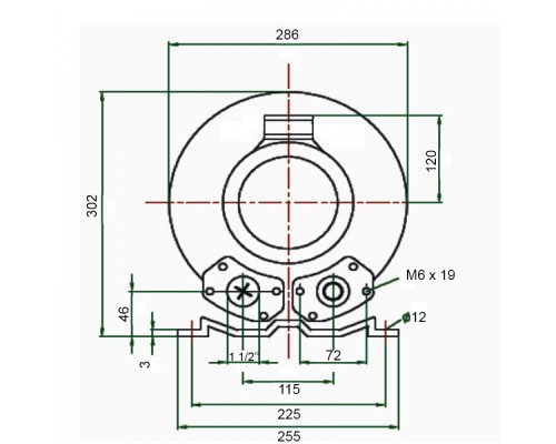 Компрессор HPE 0,85 кВт, 145 м³/ч, 1½", 220V