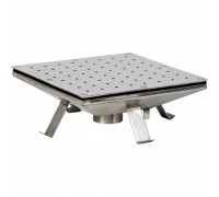 Плато аэромассажное 400х400 (плёнка) G2" (внутр.) нерж. AISI-316