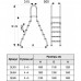 Лестница двухсторонняя 5+5 ступеней, S=1.1 мм, AISI-304