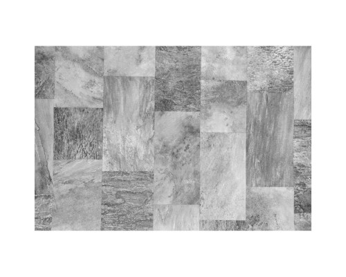 Пленка ПВХ 1,65х25,00м "Haogenplast StoneTile",  Grey-3D, /