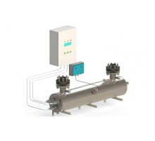 Ультрафиолетовая установка УФУ-100, с ультразвуком, 100 м3/ч, AISI-321, 40мДж/см2