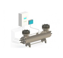 Ультрафиолетовая установка УФУ-500, с ультразвуком, 500 м3/ч, AISI-321, 40мДж/см2
