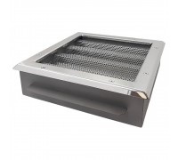 Водозабор с сетчатой крышкой 570x400х150 (пленка) 2хG4" (внутр.) нерж. AISI-316