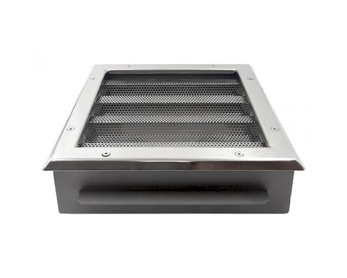 Водозабор с сетчатой крышкой 570x400х150 (пленка) 2хG4" (внутр.) нерж. AISI-304