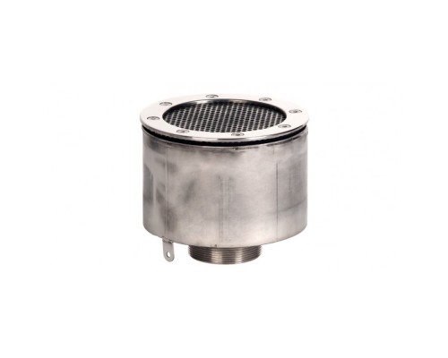 Водозабор с сетчатой крышкой д.165x100 (пленка) G2,5" (наружн.) нерж. AISI-304